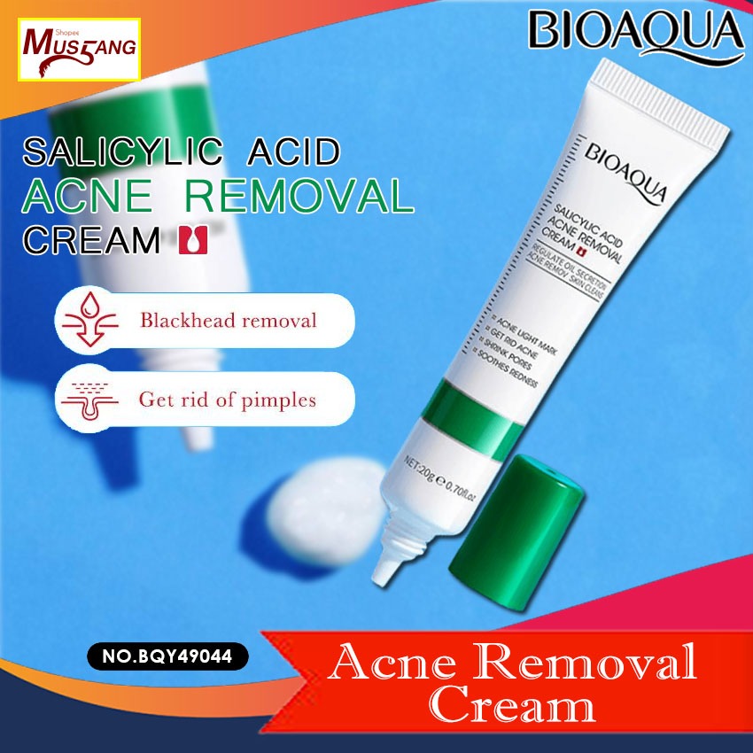BIOAQUA Salicylic Acid Acne Removal Cream 20g Moisturizing Reduces