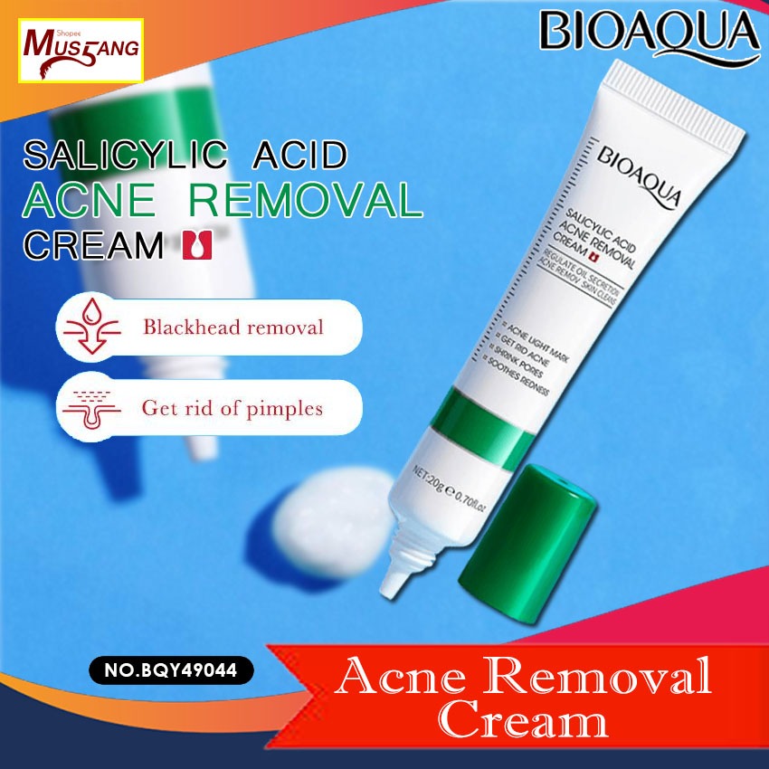 BIOAQUA Salicylic Acid Acne Removal Cream 20g Moisturizing Reduces ...