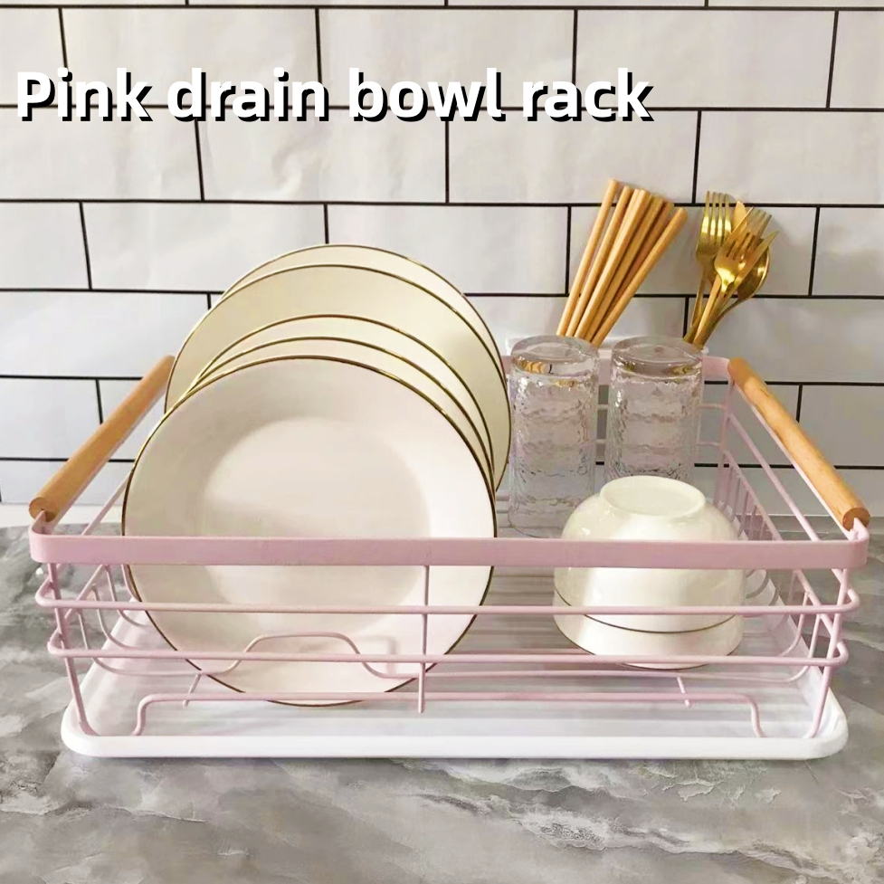 Single layer stainless steel bowl rack with drainage for household ...