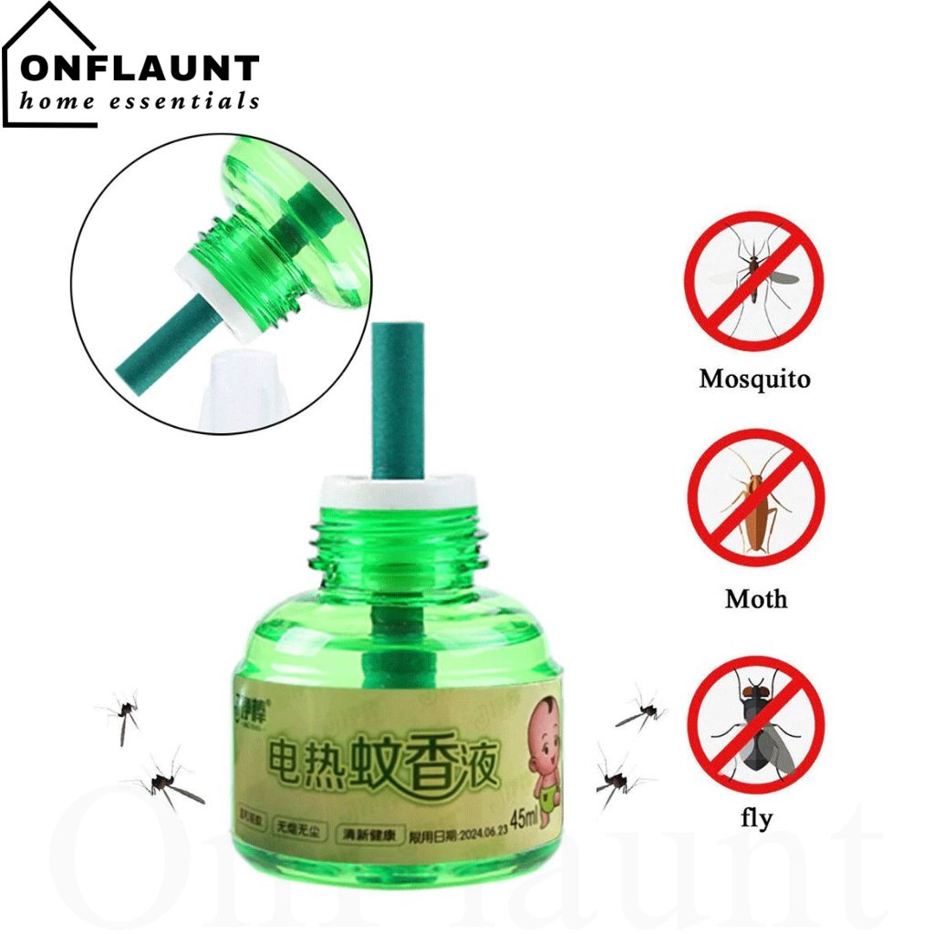 OnFlaunt Electric Mosquito Liquid Repellant Odorless Gentle Non Toxic