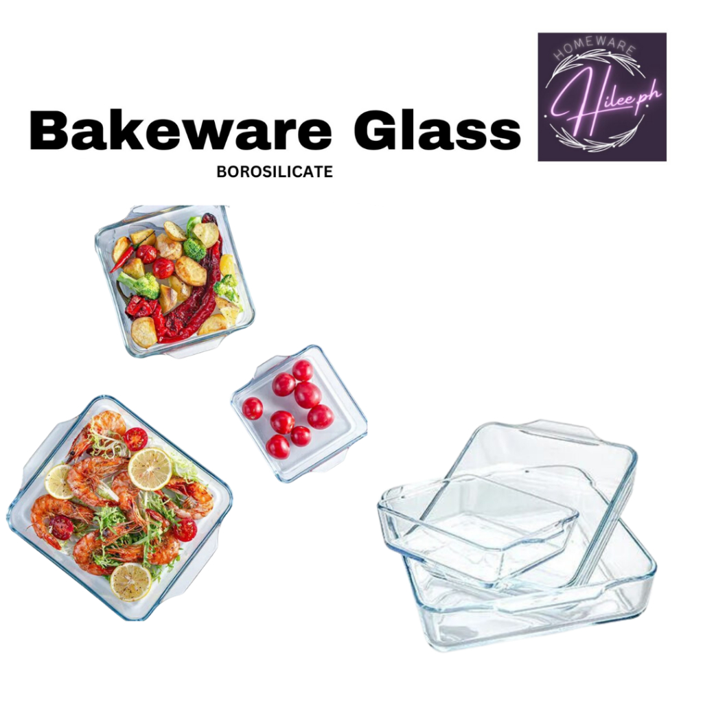 Hilee Borosilicate Glass Square Baking Dish Microwave Oven Safe Glass