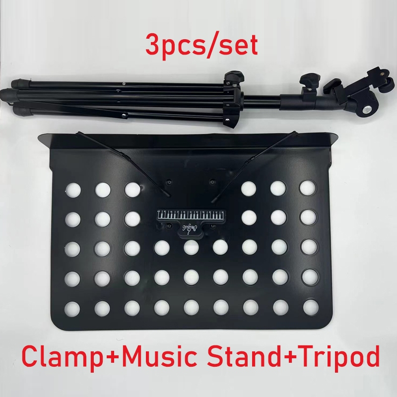 COD Detachable Metal Guitar Music Sheet Stand Portable Music Book Stand