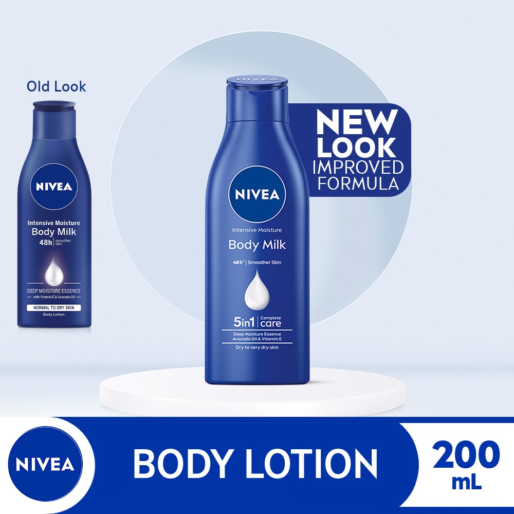 NIVEA Body Lotion Intensive Moisture Body Milk, Moisturizing Lotion for