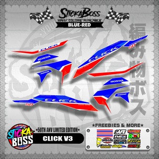 CLICK V3 DECALS ( 50TH ANV LIMITED EDITION )【WITH FREEBIES】 | Shopee ...