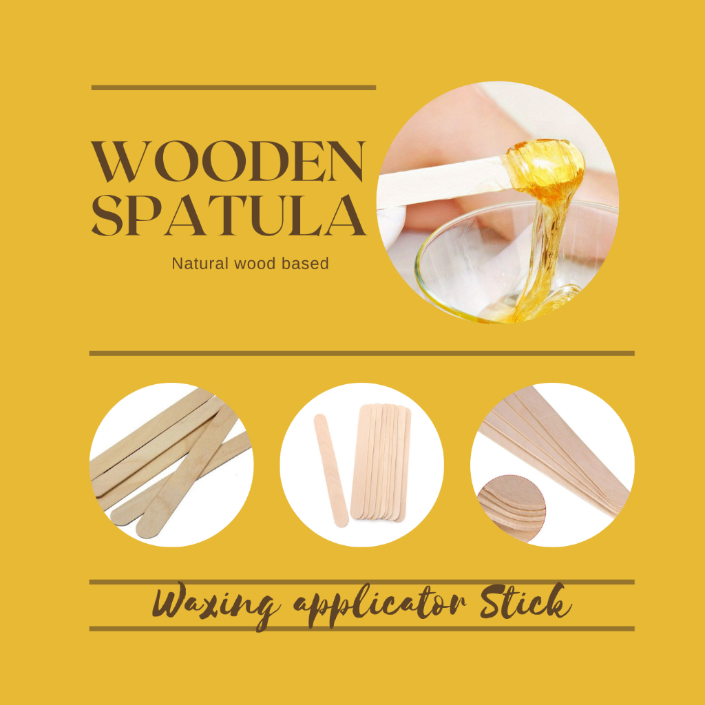 REUSABLE Waxing Wooden Spatula Stick Applicators Shopee Philippines