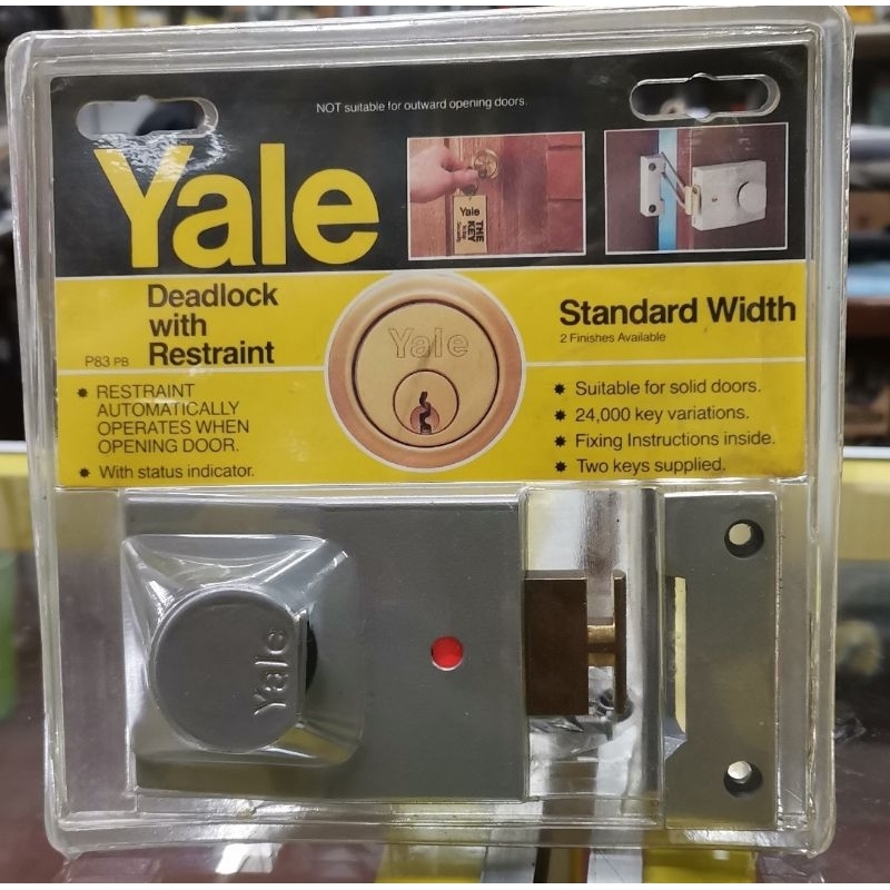 Yale Automatic Restraining Deadlock P83PB ( No Latching Mechanism) Shopee Philippines