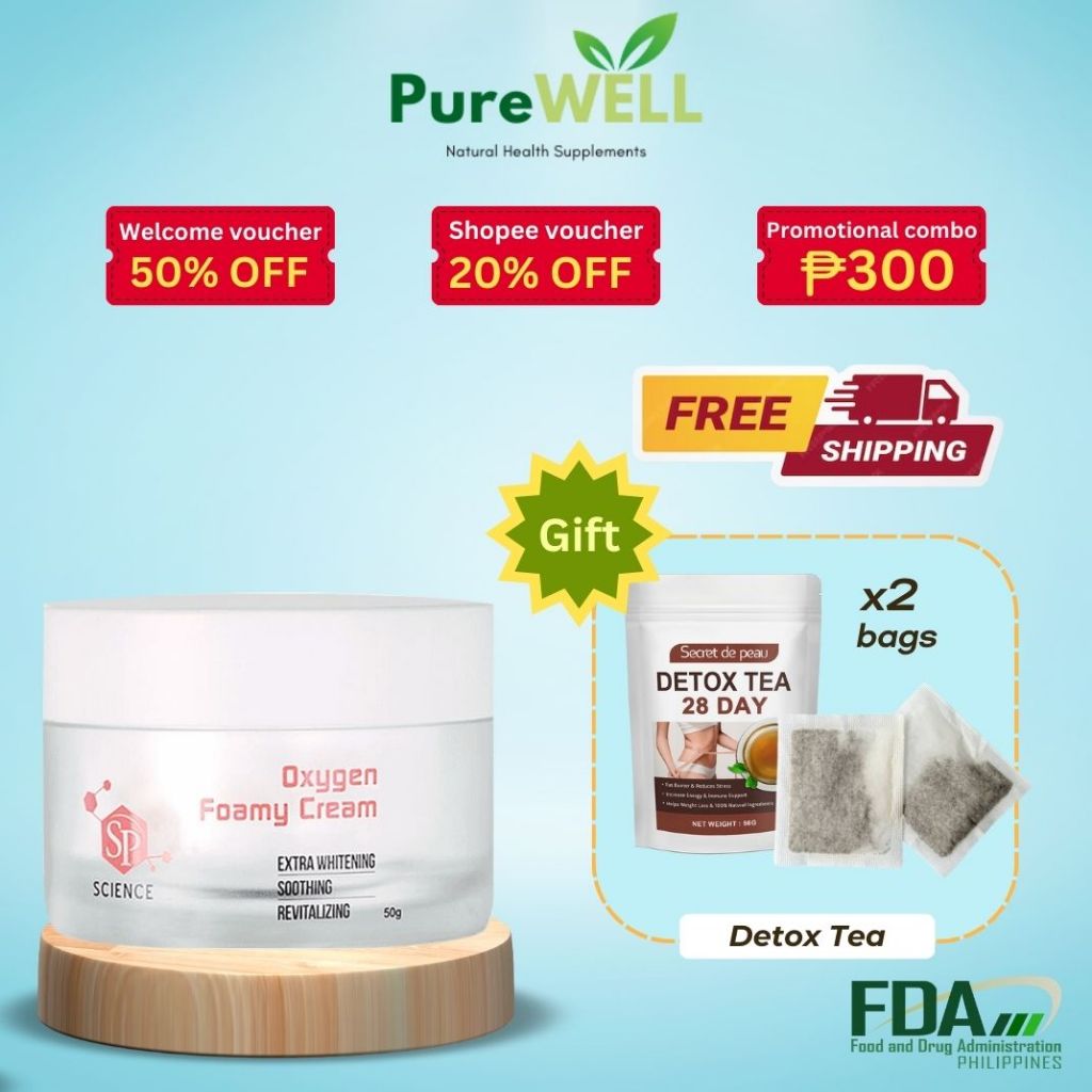 Oxygen foaming cream , providing fresh oxygen to the skin to help