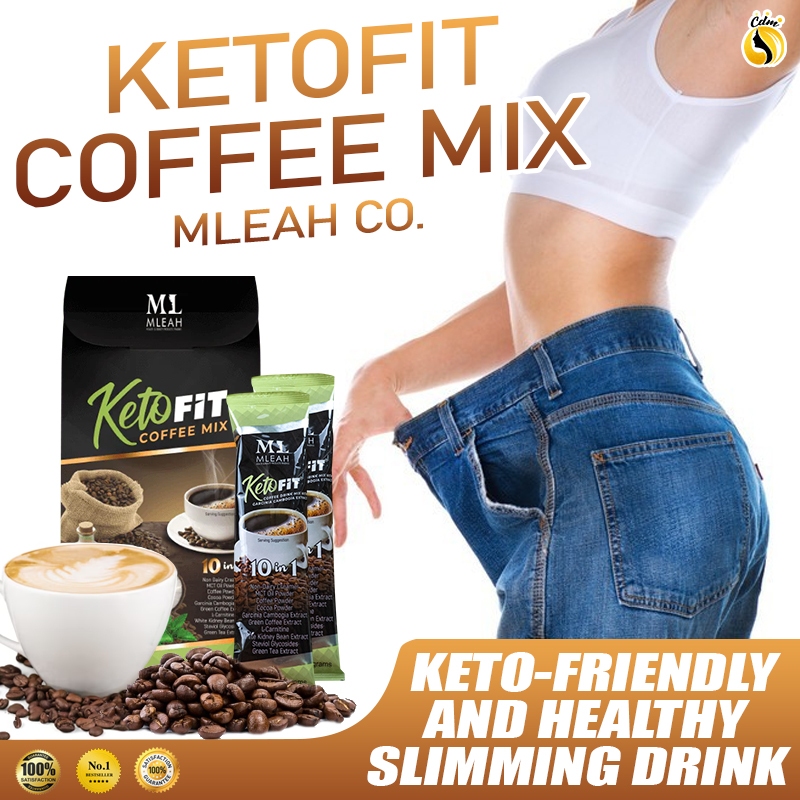KetoFit Coffee Mix 10 in 1 Drink ( 7 Sachets ) No Sugar Added, Diabetic