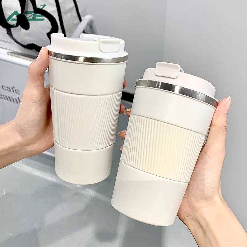 304 Stainless Steel Thermos Tumbler Insulated with Non-slip Case Vacuum ...
