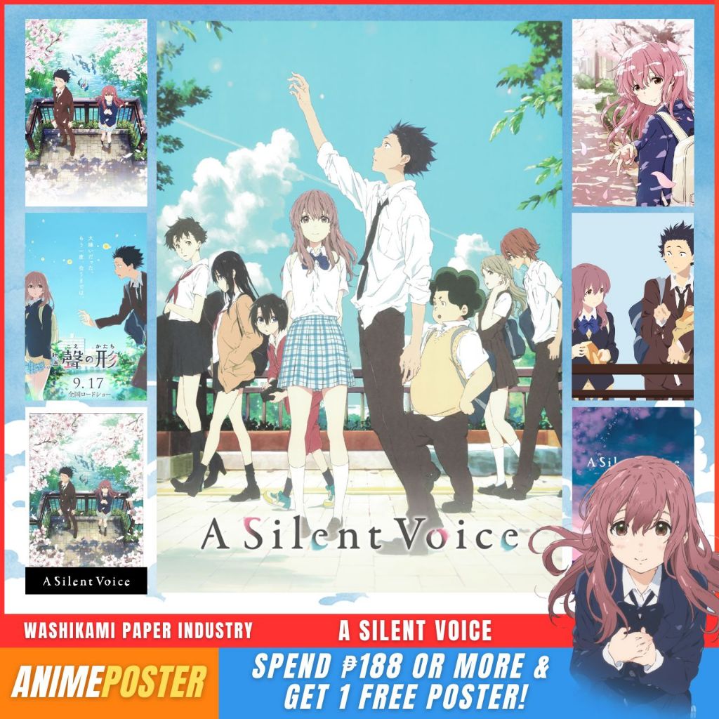 A Silent Voice A4 Posters Official Anime Posters / Sticker Poster ...