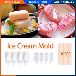 1pc 8 Grid Ice Pop Mold, Green Ice Cream Mold For Home