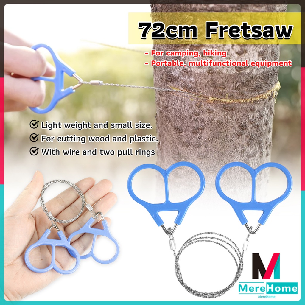 72cm Fretsaw Stainless Steel Hand Rope Chain Saw Camp Hike Outdoor hand ...