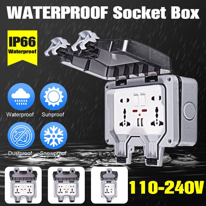 Outdoor Waterproof SocketIP66 waterproof socket weatherproof switch ...