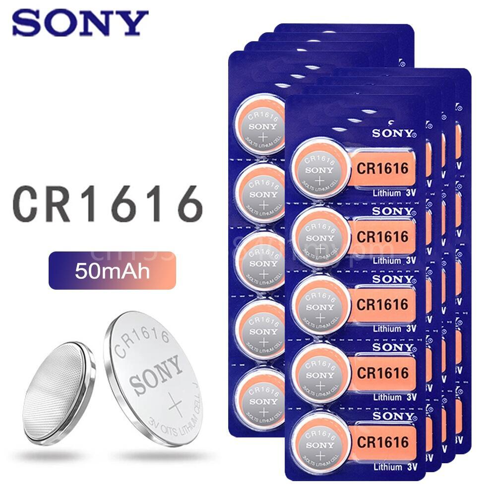 CR1616 Button Cell Coin Batteries SONY 100% Cr 1616 3V Lithium Battery ...