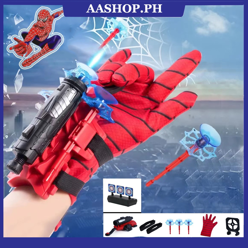 Spiderman Web Launcher Glove Toys Wrist Transmitter For Kids Cosplay ...