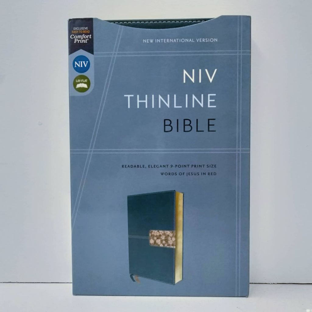 NIV THINLINE BIBLE Leathersoft, Teal, Red Letter (Imitation Leather) BY ...