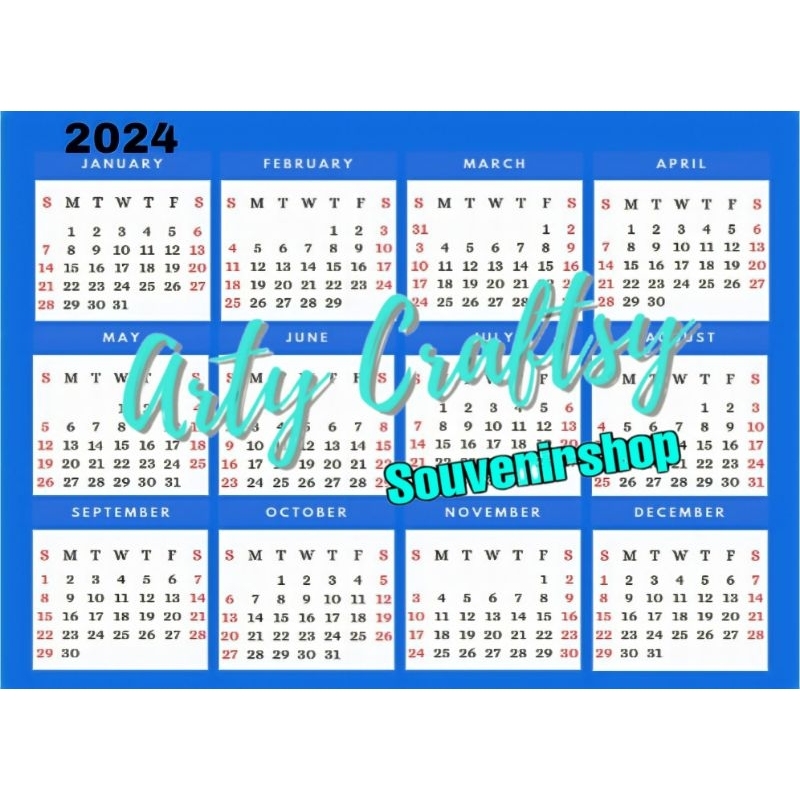 Calendar 2024 and 2025 Giveaways for any occasion , Bigger