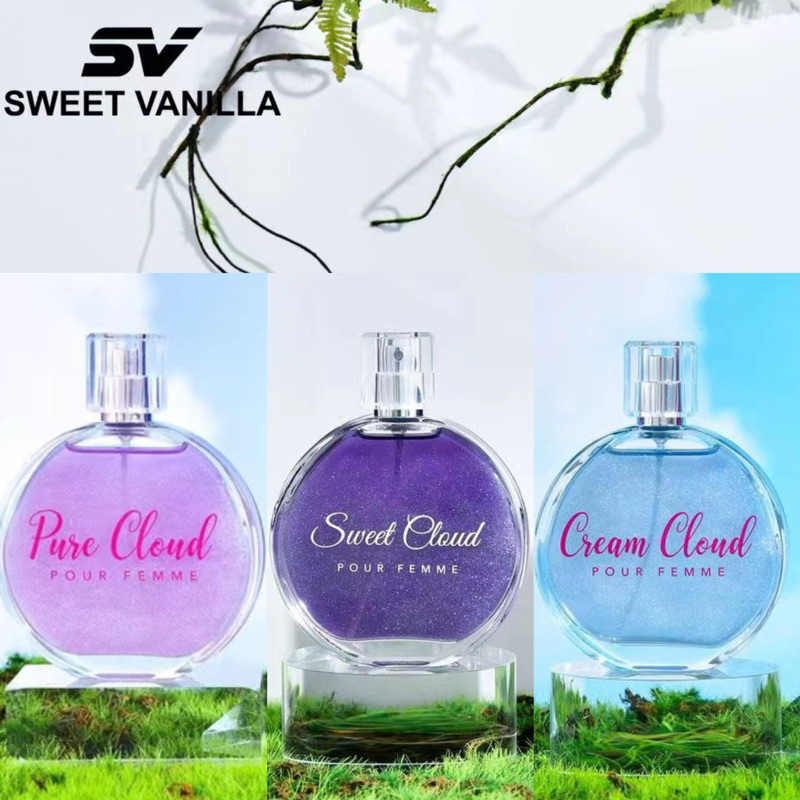 Sweet Vanilla Perfume Pure Cloud/ Sweet Cloud/Cream Cloud 100ml Shimmer