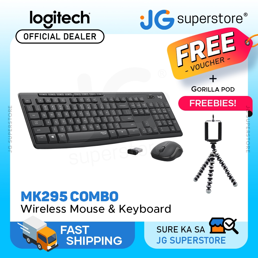 Logitech MK295 Wireless Mouse and Keyboard Combo with Silent Touch, 2 ...