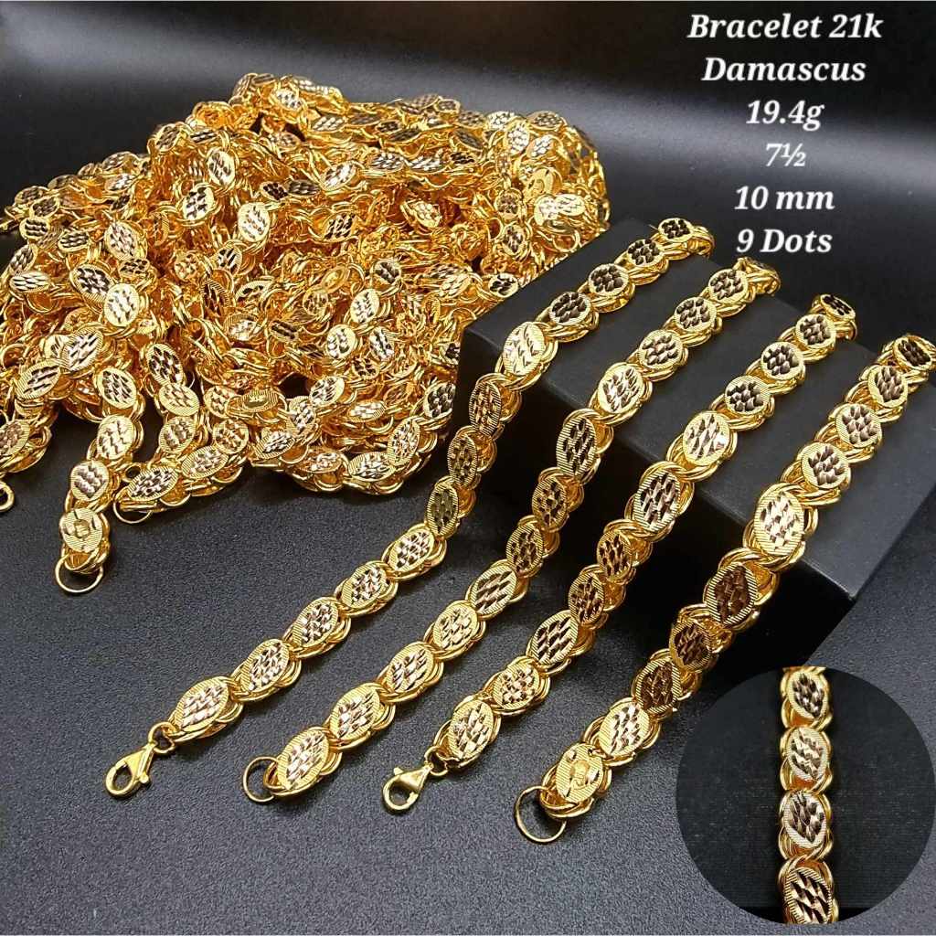 21K Damascus Bracelet (19.4g) Shopee Philippines