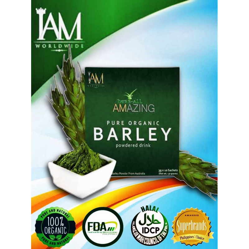 Pure Organic Barley Powdered Drink Mix (10 Sachet) Shopee Philippines