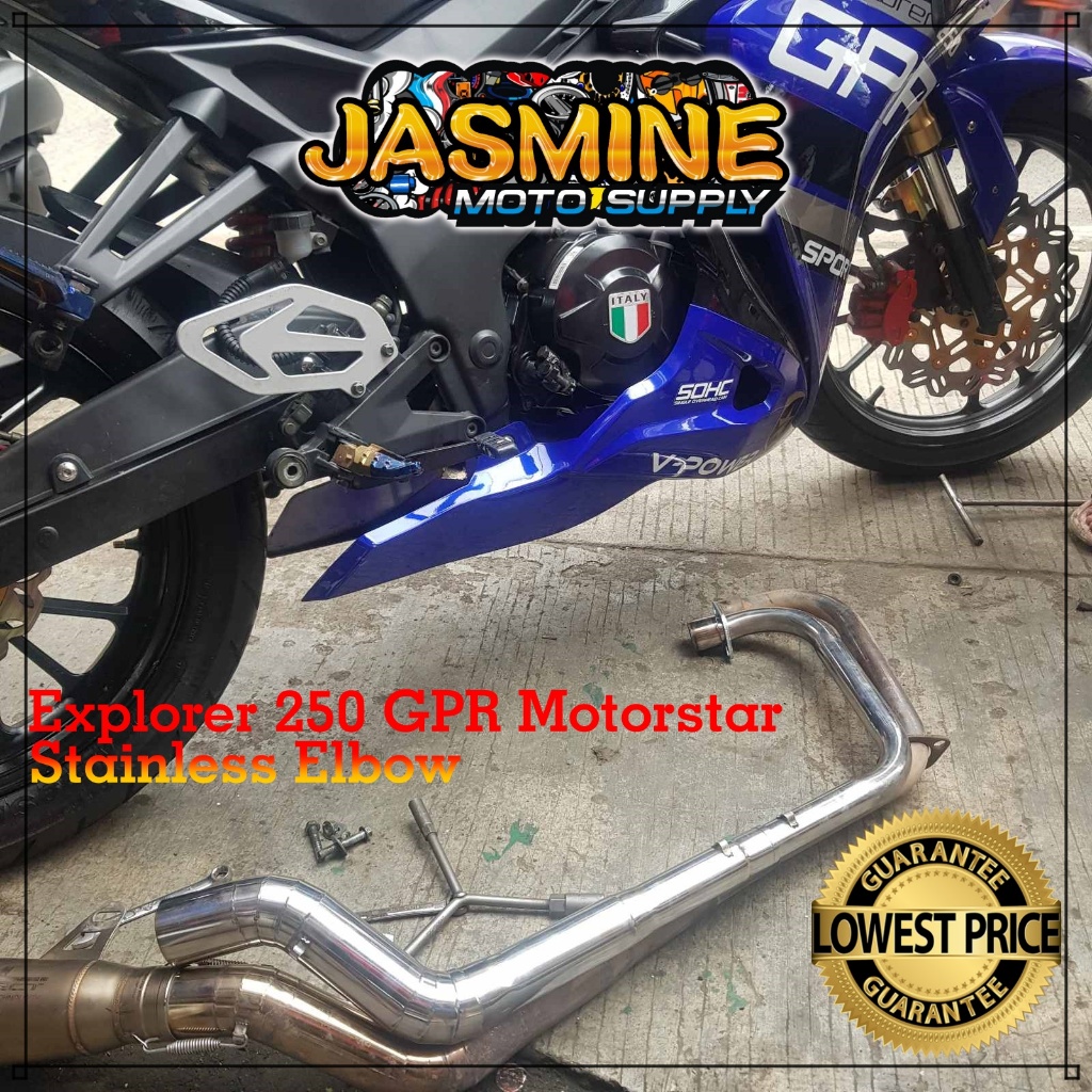 GPR 250 Explorer motorstar stainless elbow | Shopee Philippines