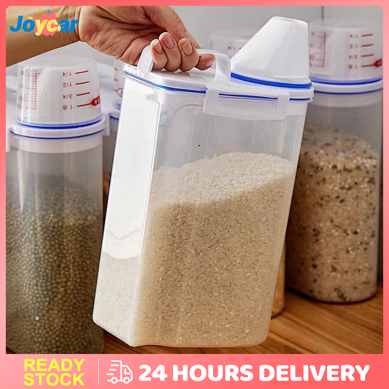Flour Sealed Box Insect-Proof And Moisture-Proof Transparent Tank ...
