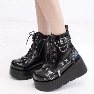 Platform boots hot sale goth cheap