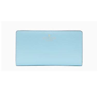 Kate Spade New York Black Long Light Blue Marlee Large Slim Bifold Wallet from CANADA