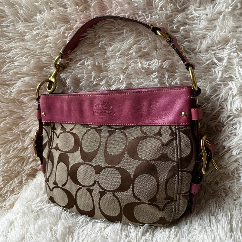 coach hobo bag baby pink | Shopee Philippines