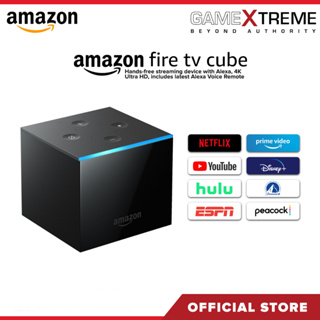 Fire TV Cube A78V3N Streaming Media Player with Voice Remote - Black  for sale online