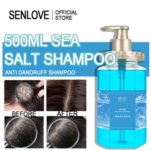 Senlove 500ml Sea Salt Shampoo Anti Dandruff Shampoo Psoriasis Shampoo