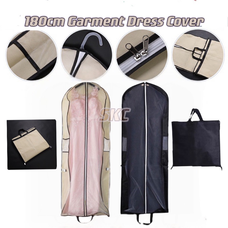 180cm Dualpurpose Foldable Wedding Dress Dust Cover Gown Protective
