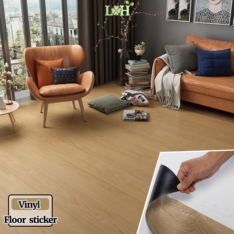 3D Vinyl Floor Mat Sticker Self Adhesive Waterproof PVC Wood Grain