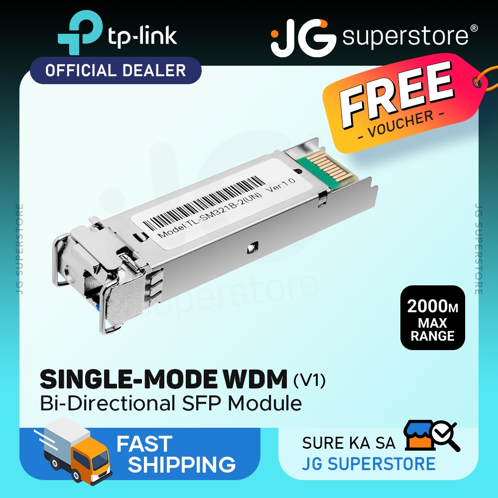 TP-Link TL-SM321B-2 1000Base-BX WDM Bi-Directional SFP Module Single ...