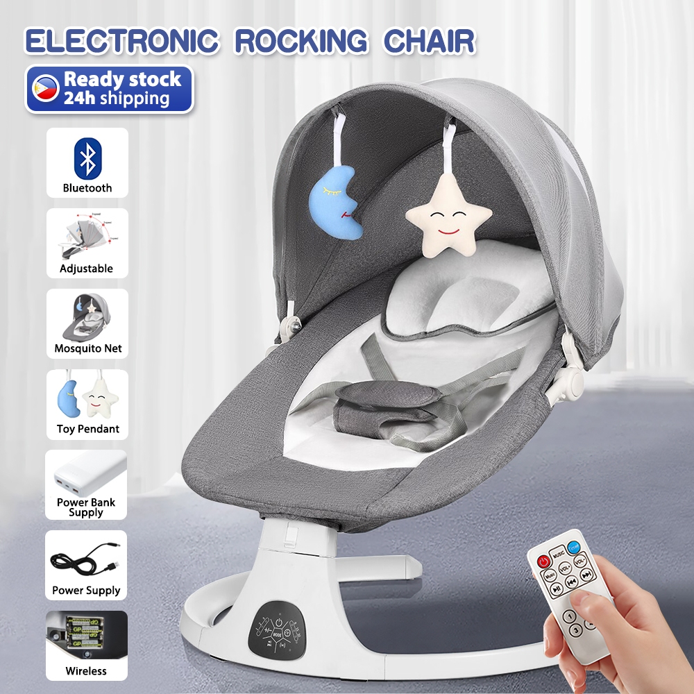 Baby Rocker Swing Chair Smart Electric Baby Crib Music NewBorn Baby ...