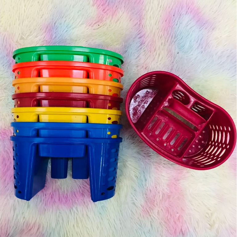 NIKKY NEW Plastic Soap Basket Soap Holder Basket Organizer Toilet Tray