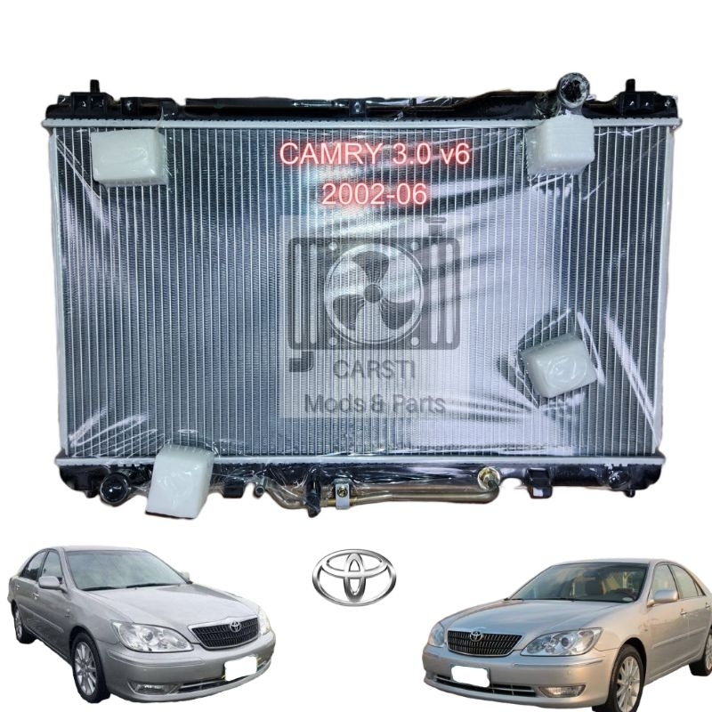 Radiator Toyota Camry 3.0 V6 2002-06 26mm 2row automatic Xv30 | Shopee ...