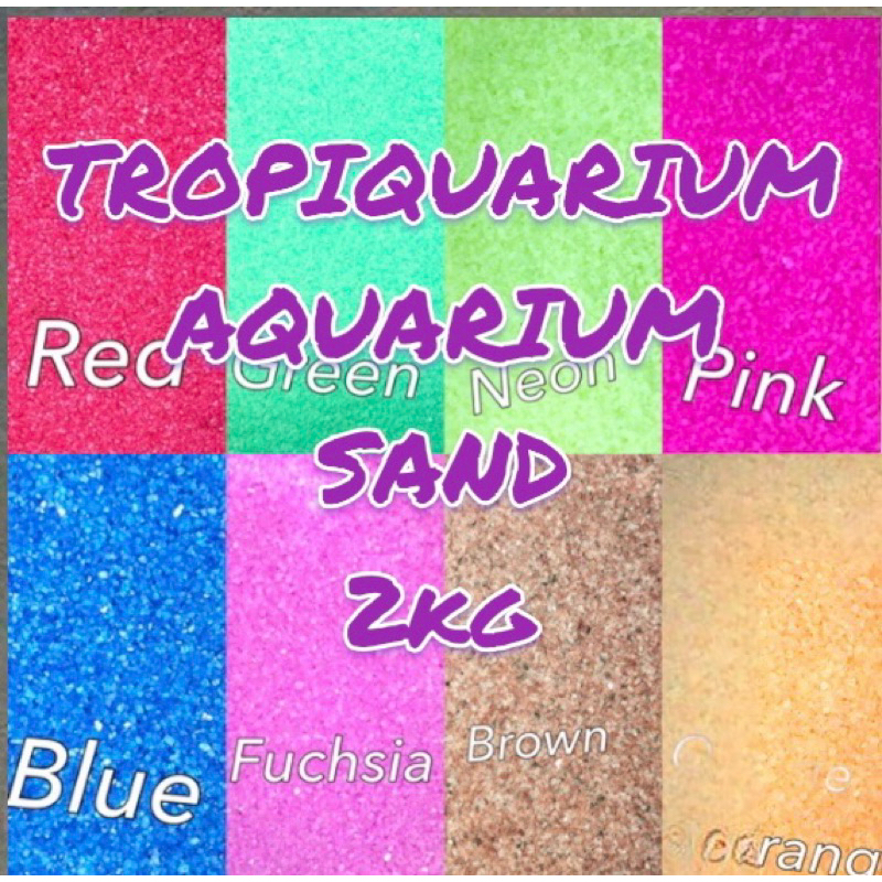 Colored silica Sand aquarium sand 2kg bag Shopee Philippines