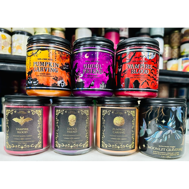 Bath And Body Works Halloween Candles, VampireBlood, Ghoul Friend
