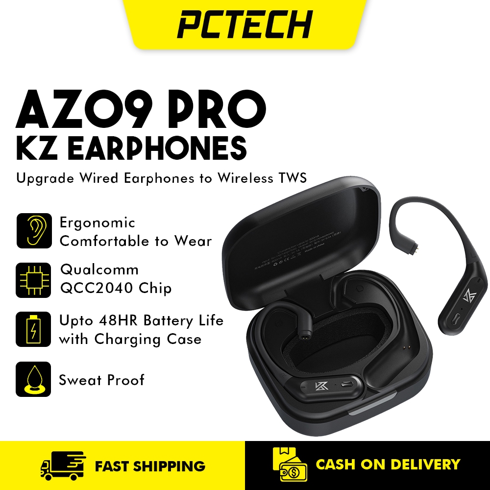 KZ AZ09 Pro Upgrade Wireless Bluetooth Earphone To Compatible 5.2 Cable ...