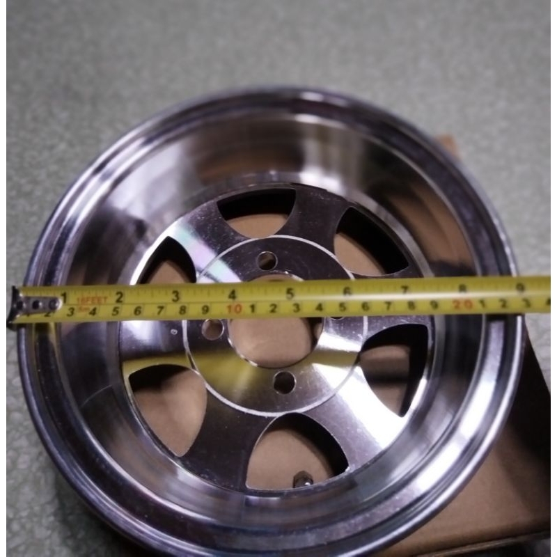 BAJAJ RE/TVS KING ALLOY MAGS WHEELS W/OUT BOlTS &NUTS(4.00/8)se of 3pcs ...