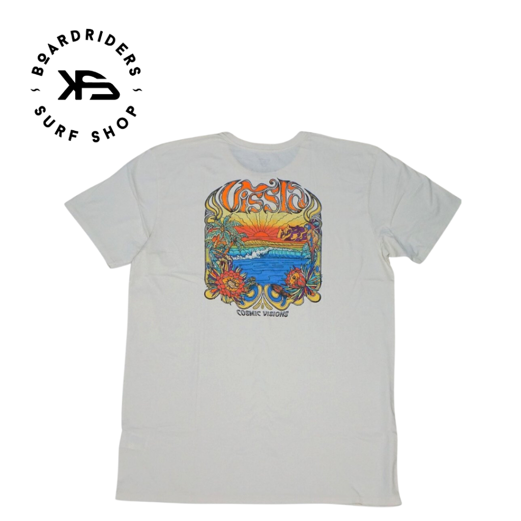 VISSLA INKED ORGANIC TEE PHANTOM