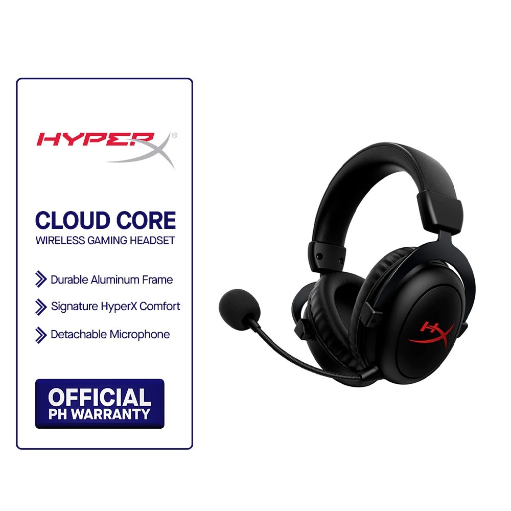HyperX Cloud Core Wireless Gaming Headset + DTS Headphone X Shopee