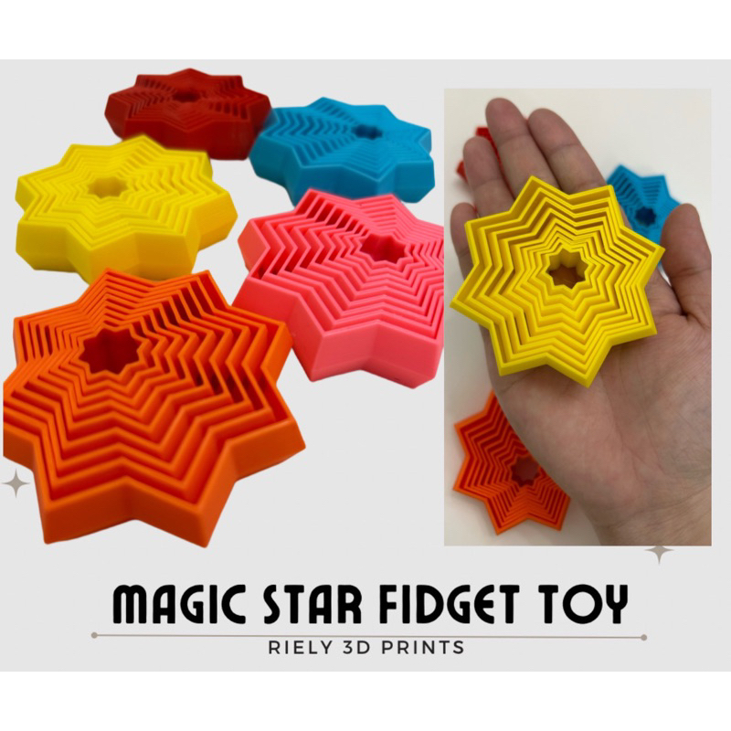 Magic Star Fidget Toy 3D Printed | Shopee Philippines