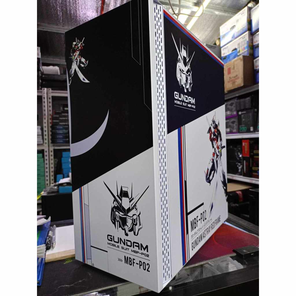 Gundam Mobile Slit Mbf P Astray Red Frame Matx Gaming Case Black White Shopee Philippines