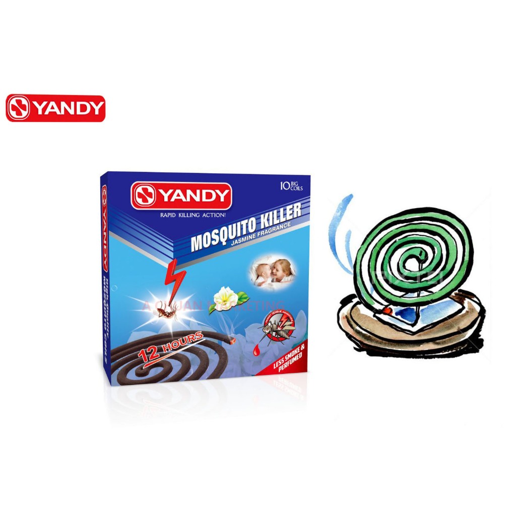 Set of 5/10 box YANDY Mosquito Killer Incense Coils (1 box=10 Coils ...