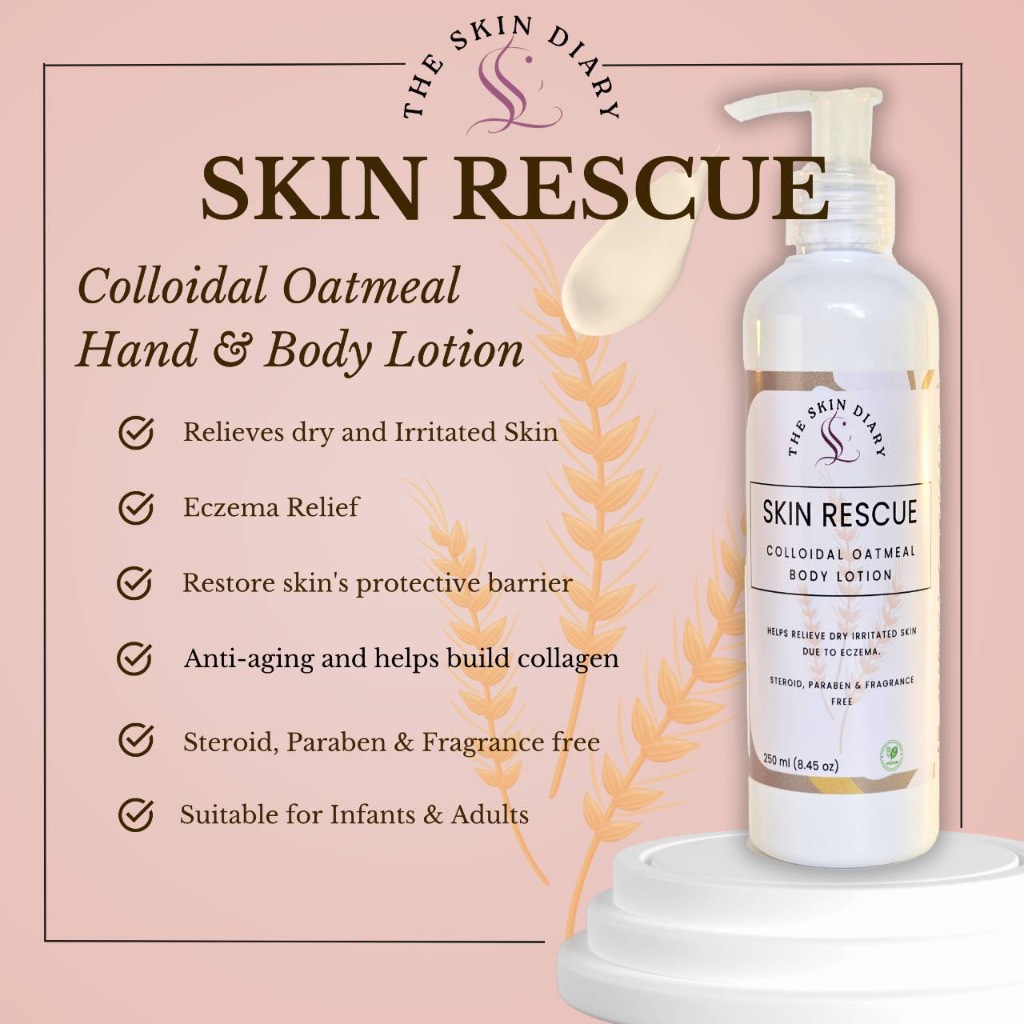 The Skin Diary Skin Rescue Colloidal Oatmeal Lotion 250ml Shopee