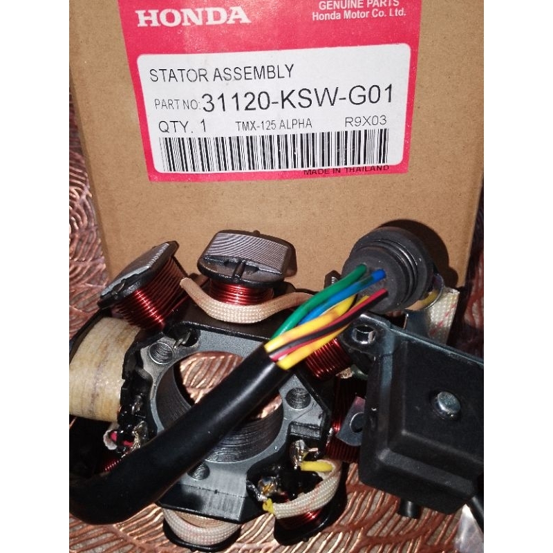 HONDA TMX 125/ALPHA STATOR COIL ASSEMBLY PART NO .31120KSWG01