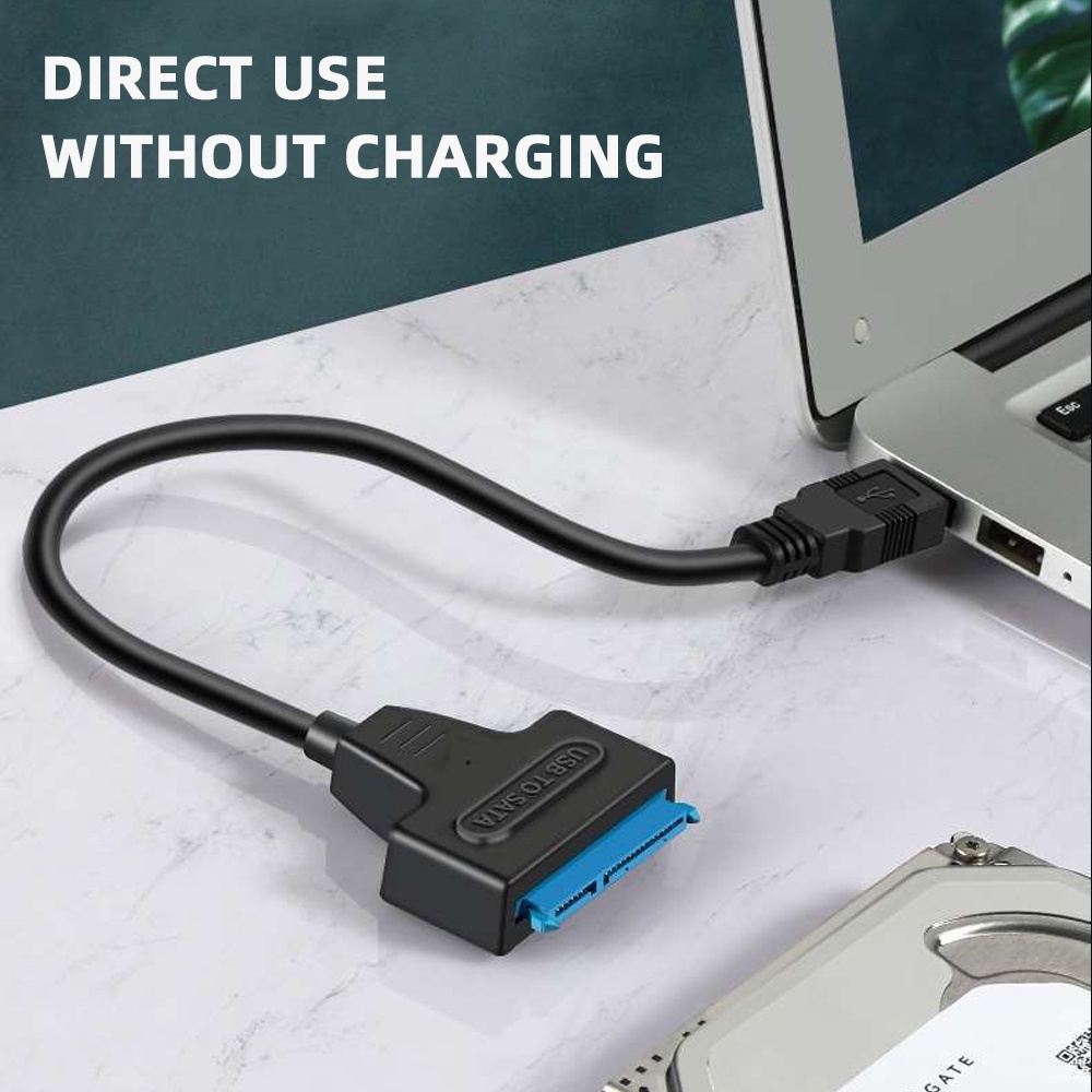 USB 3.0 To SATA Cable 6Gbps for 2.5 Inches Hard Disk Drive SSD Adapter ...